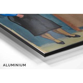 Reproduction Sans titre femme en chemisier bleu et robe noire - Karl Wiener