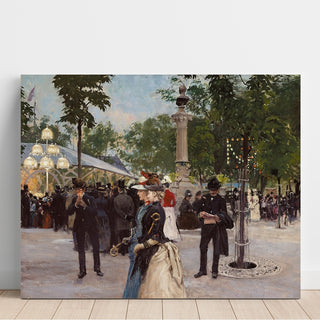 Reproduction Sommeraften i Tivoli 1888 - Paul Fischer