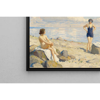 Reproduction Sur la plage - Paul Fischer
