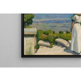 Reproduction Sur la terrasse - Paul Fischer