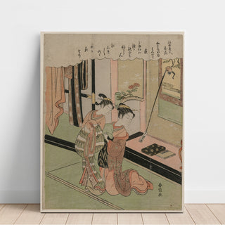 Reproduction Trèfle des buissons - Suzuki Harunobu