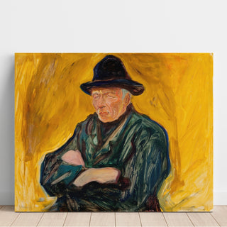 Reproduction Un vieil homme - Edvard Munch