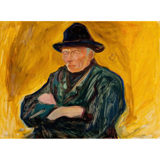 Reproduction Un vieil homme - Edvard Munch