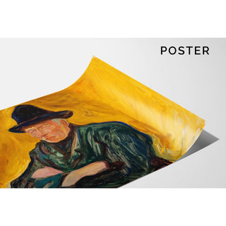 Reproduction Un vieil homme - Edvard Munch