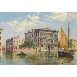 Reproduction Vendramin Calergi depuis le grand Canal, Venise - Antonietta Brandeis
