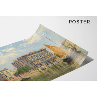 Reproduction Vendramin Calergi depuis le grand Canal, Venise - Antonietta Brandeis