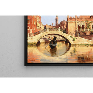 Reproduction Venise, vue du Ponte de la Calcina sur le Rio di San Vio - Antonietta Brandeis
