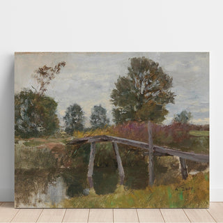 Reproduction Vieux ponton à Langenpreising - Alfred Zoff