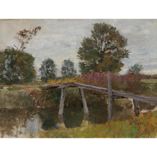 Reproduction Vieux ponton à Langenpreising - Alfred Zoff