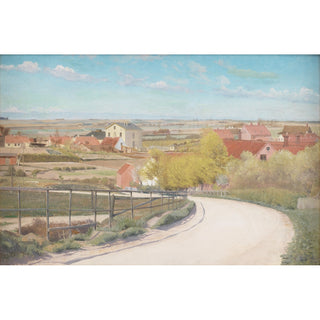 Reproduction Vue d'une route près de Næstved, Zélande - Laurits Andersen Ring