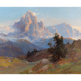 Reproduction Vue du mont Sassolungo - Edward Theodore Compton