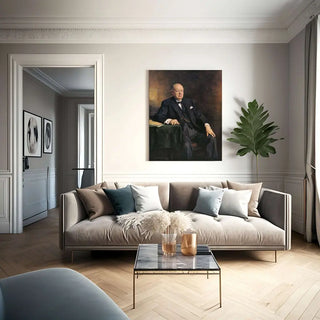 Reproduction de tableau - Winston Churchill par Oswald Hornby Joseph Birley