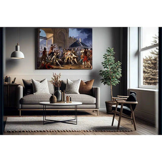 Reproduction de tableau historique - L’affaire de Nancy de Jean-Joseph Weerts