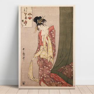 Reproduction Ōgiya Hanaōgi - Ōgiya Hanaōgi devinette illustrée - Kitagawa Utamaro