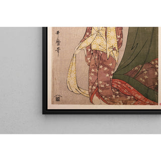 Reproduction Ōgiya Hanaōgi - Ōgiya Hanaōgi devinette illustrée - Kitagawa Utamaro