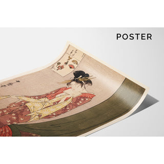 Reproduction Ōgiya Hanaōgi - Ōgiya Hanaōgi devinette illustrée - Kitagawa Utamaro
