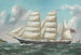Barco noruego de Grimstad frente a la costa - Reuben Chappell — vista de la obra