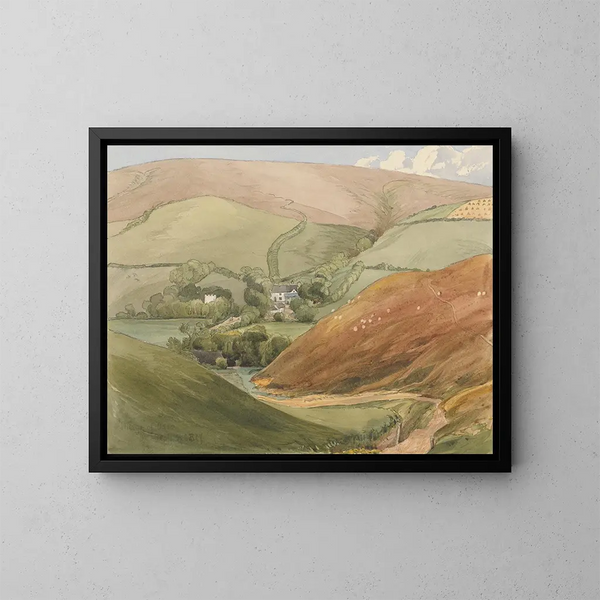 Village Oare - Révérend James Bulwer — cuadro enmarcado en la pared