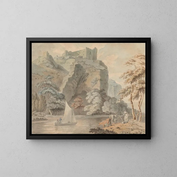 Castillo de Carrig Cennen, Carmarthenshire - Reverend John Gardnor — cuadro enmarcado en la pared