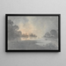 La Rivière au crépuscule Oxford - Impresión artística William Henry Barnard — cuadro enmarcado en la pared