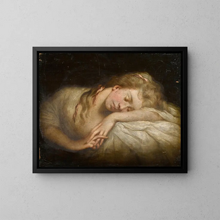 Reverend Matthew William Peters - Portrait of a sleeping girl.webp