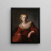 Una joven mujer con traje arcadiano - Reyer Jacobsz van Blommendael — cuadro enmarcado en la pared