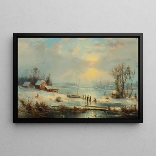 Rgis Franois Gignoux - Winter Landscape.webp