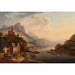 Paisaje del Rin - Christian Georg Schütz el Viejo — presentado en un interior