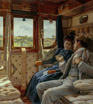 Ricardo LopezCabrera - Couple dans un compartiment de train.webp