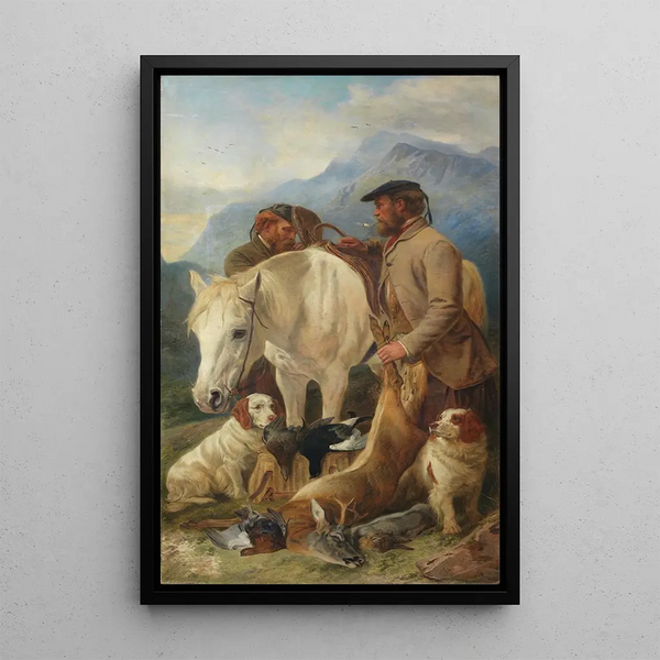 El poni del guardián - Richard Ansdell — cuadro enmarcado en la pared