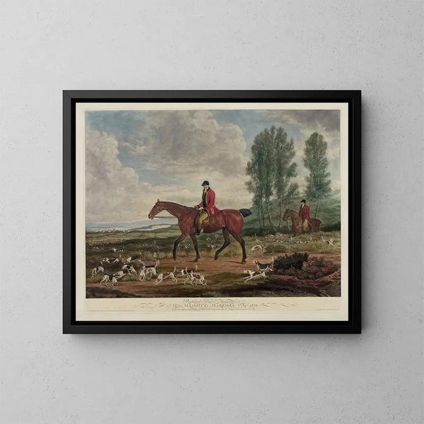Richard Davis, cazador de los halcones de Su Majestad 1789-1812 - Richard Barrett Davis — cuadro enmarcado en la pared