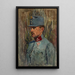 Retrato de un soldado - Richard Benno Adam — cuadro enmarcado en la pared