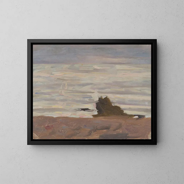 de mar gris en Arild - Richard Bergh — cuadro enmarcado en la pared