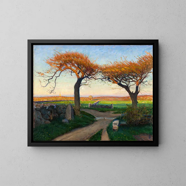 Paisaje de Halland - Richard Bergh — cuadro enmarcado en la pared