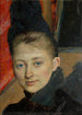Retrato de la primera esposa del artista nacida Klemming - Richard Bergh — vista de la obra