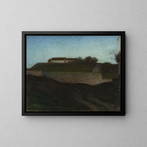 La fortaleza de Varberg - Richard Bergh — cuadro enmarcado en la pared