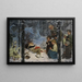 Niños en la nieve - Richard Borrmeister — cuadro enmarcado en la pared