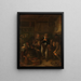 Posada campestre - Richard Brakenburgh — cuadro enmarcado en la pared