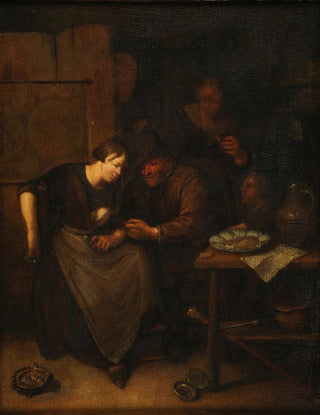 Richard Brakenburgh - Intrieur rustique hollandais.webp