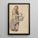 Portrait of a Woman with a Jug - Richard Dadd — framed artwork on a wall