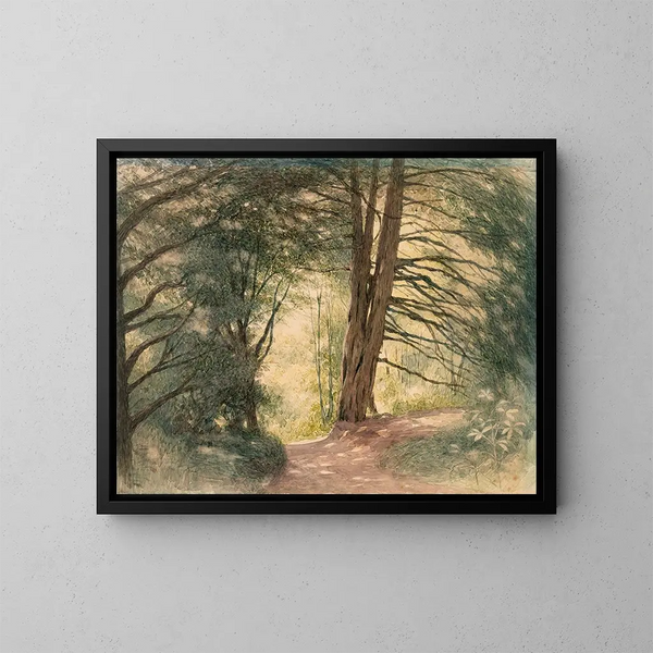 Boxhill, Surrey - Richard Doyle — cuadro enmarcado en la pared