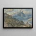 "Le dieu Thor chasse les nains de Scandinavie en leur lançant son marteau" by Richard Doyle — framed artwork on a wall