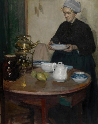 Richard E Miller - Woman at the Coffee Table.webp