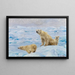 Three Polar Bears - Richard Friese — framed artwork on a wall