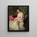 Dame au boudoir - Richard Geiger — framed artwork on a wall