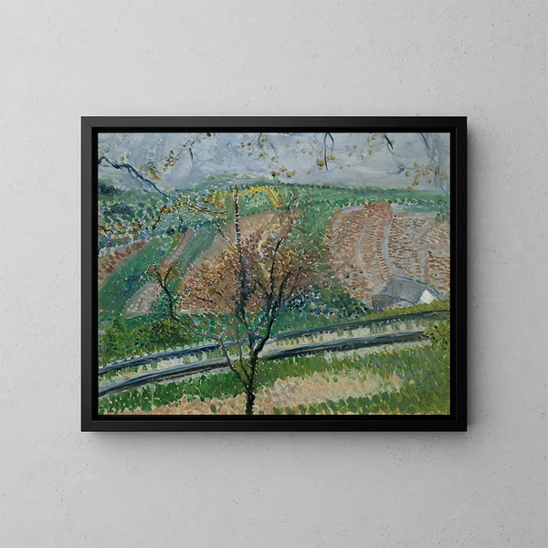 Trace du chemin de fer à crémaillère sur le Kahlenberg - Richard Gerstl — cuadro enmarcado en la pared