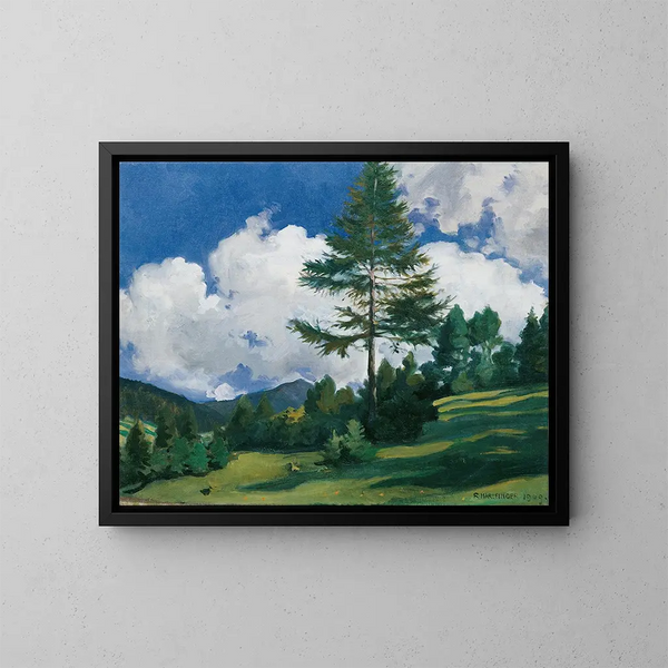 Motivo en Toblach - Richard Harlfinger — cuadro enmarcado en la pared