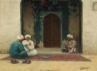 Antes de la mezquita - Richard Karlovich Zommer — vista de la obra