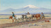 Conducción de bueyes en el monte Ararat - Richard Karlovich Zommer — vista de la obra