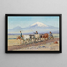 Conducción de bueyes en el monte Ararat - Richard Karlovich Zommer — cuadro enmarcado en la pared